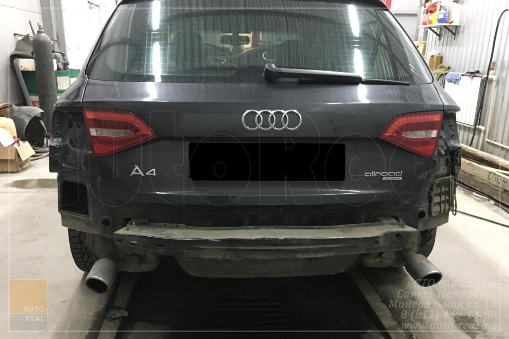 покраска авто Audi Ремонт заднего крыла и окрас Audi A4 allroad в СПБ