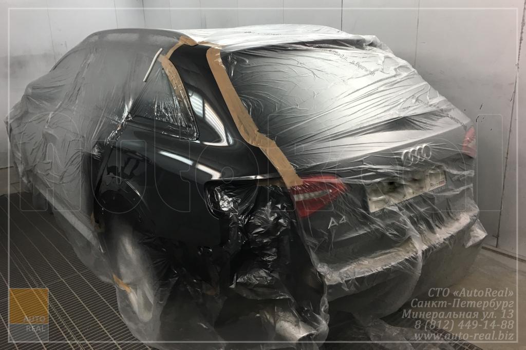 покраска авто Audi Ремонт заднего крыла и окрас Audi A4 allroad в СПБ