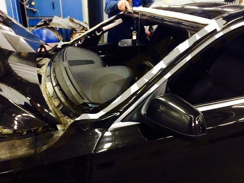 покраска авто Замена лобового стекла BMW 750Li в СПБ