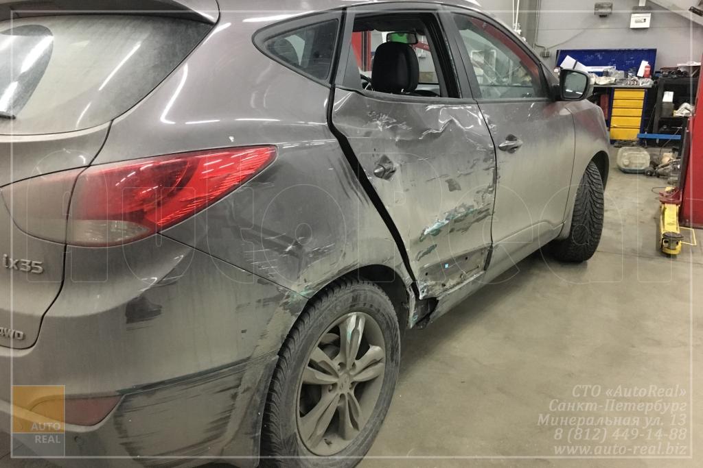Кузовной ремонт Hyundai i30, боковой удар