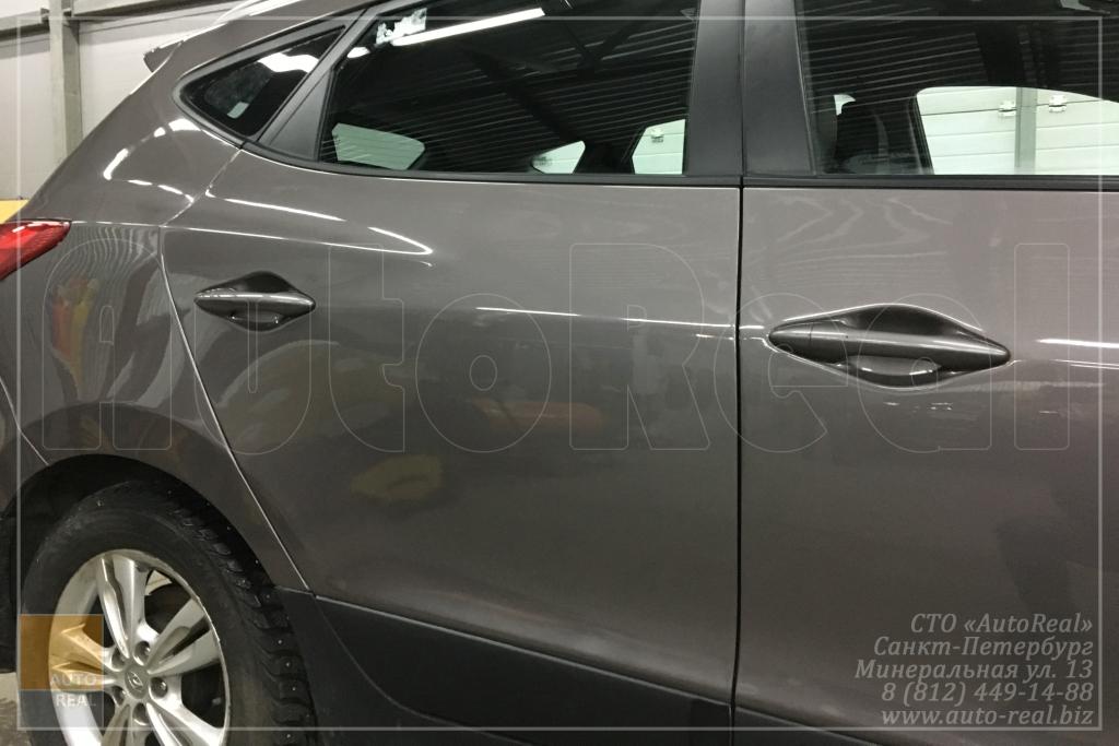 покраска авто Кузовной ремонт Hyundai i30, боковой удар в СПБ